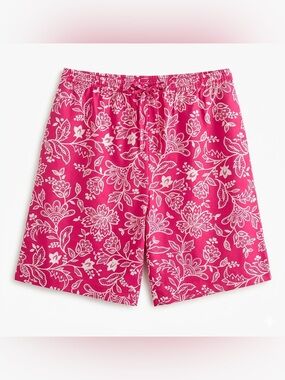 August Silk 100% Silk Floral Shorts Pink White NWOT Plus Size 16